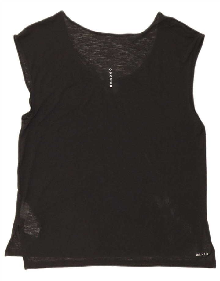 Canotta Nike Dri Fit da donna UK 14 medio nero poliestere