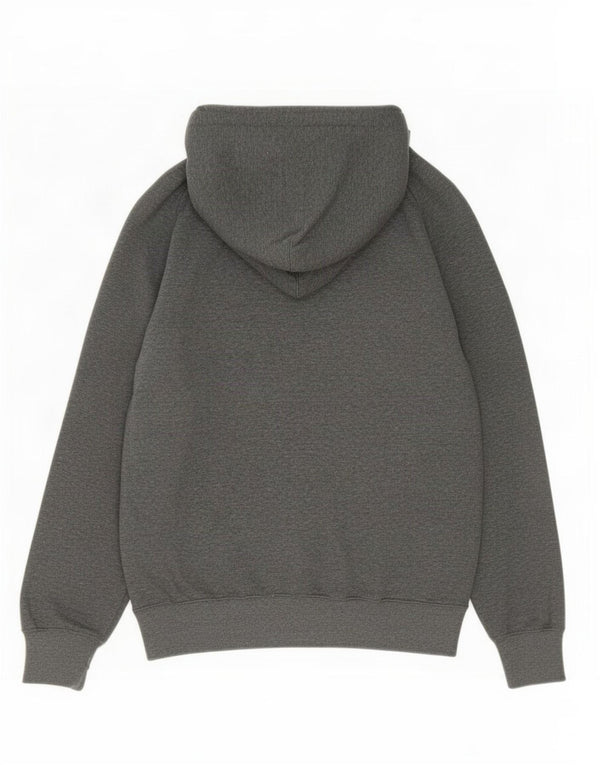 Maglione con cappuccio grafico da uomo Champion in cotone color block grigio medio
