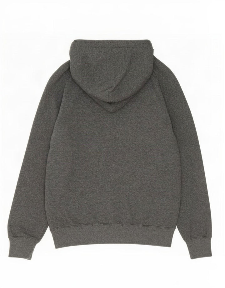 Maglione con cappuccio grafico da uomo Champion in cotone color block grigio medio