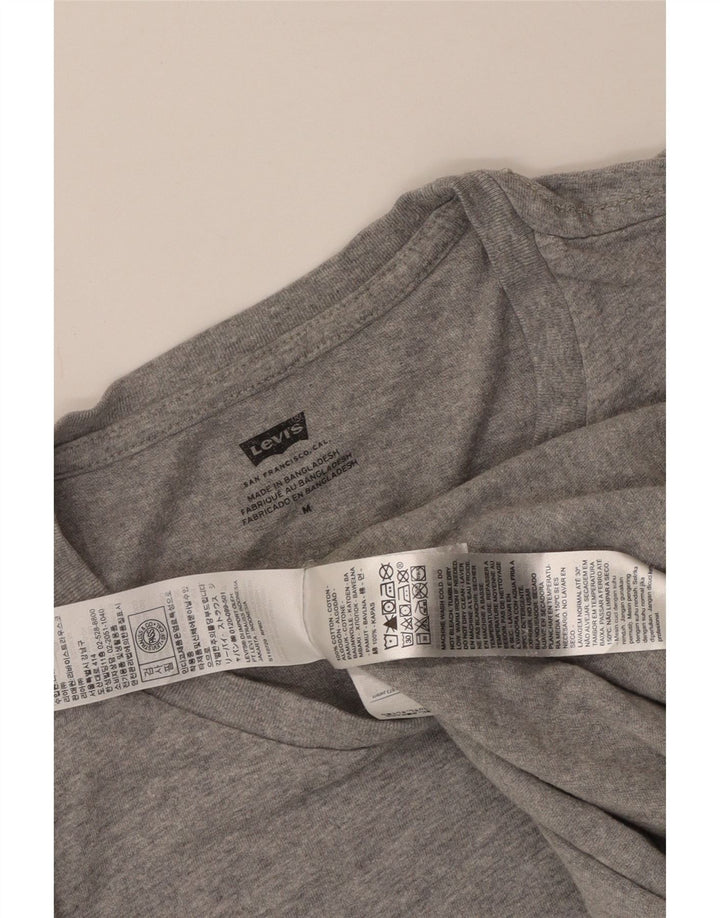 T-shirt grafica da uomo Levi's Top in cotone mélange grigio medio