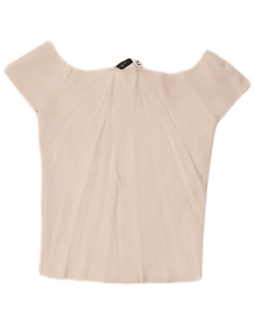 Top Zara da donna con spalle scoperte UK 12 bianco medio