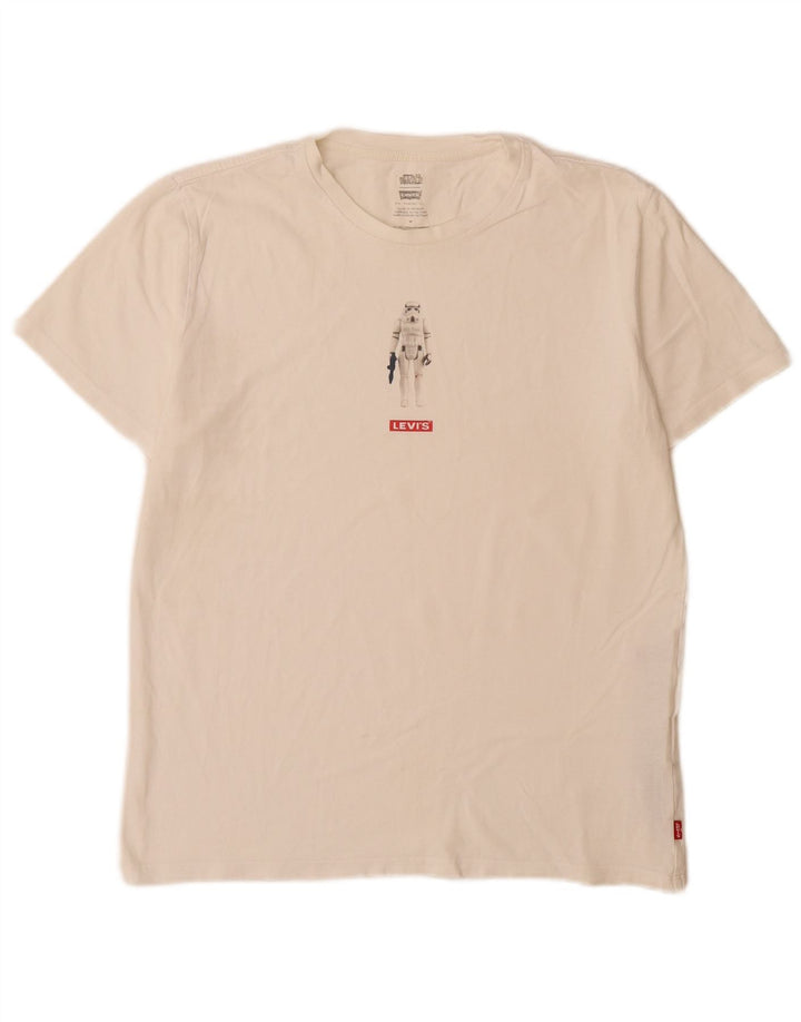 T-shirt grafica da uomo Levi's Top in cotone bianco medio