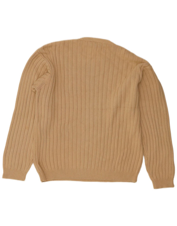 Maglione maglione girocollo da uomo Timberland in cotone beige medio