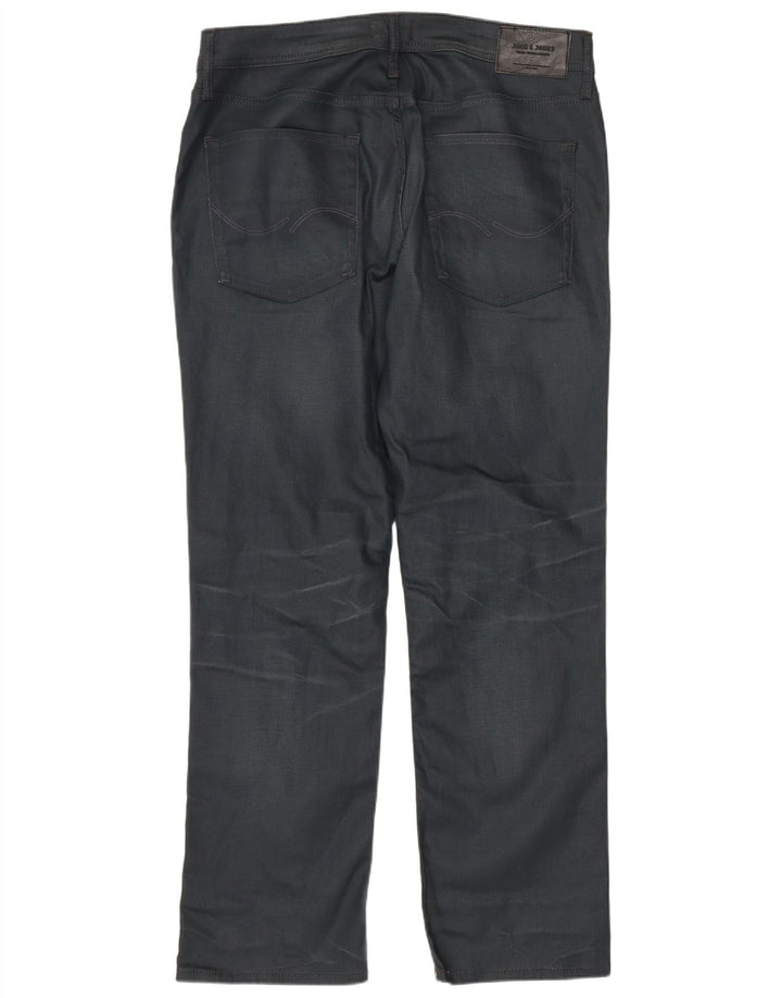 JACK & JONES Jeans dritti da uomo W36 L32 cotone blu navy