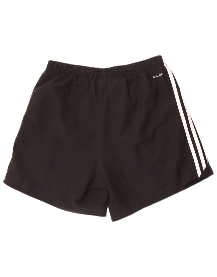 Pantaloncini sportivi da uomo Adidas medi neri in poliestere