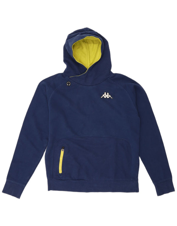 Maglione con cappuccio da uomo KAPPA grande in cotone blu navy