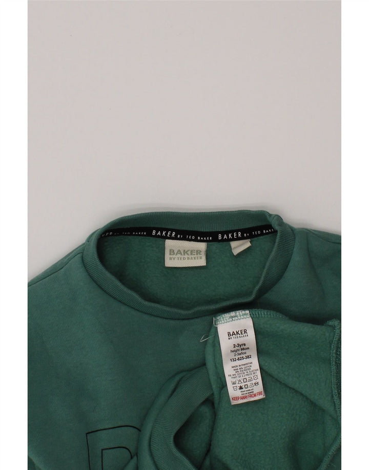 Felpa grafica da ragazzo Ted Baker, 2-3 anni, cotone verde