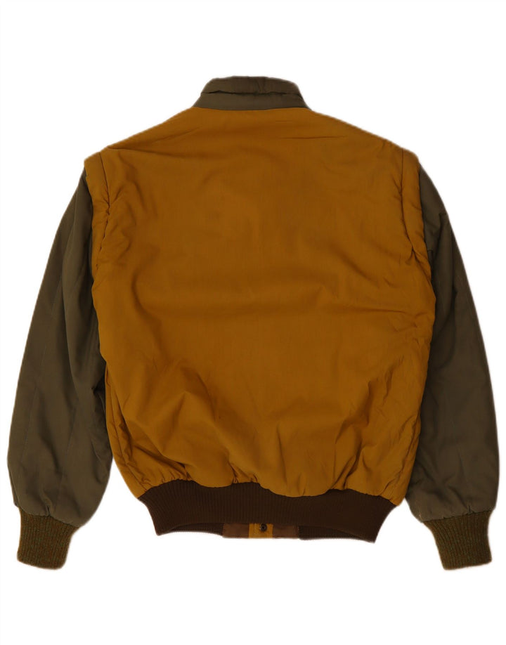 FACIBA Giubbotto bomber da uomo UK 38 Cotone color block giallo medio