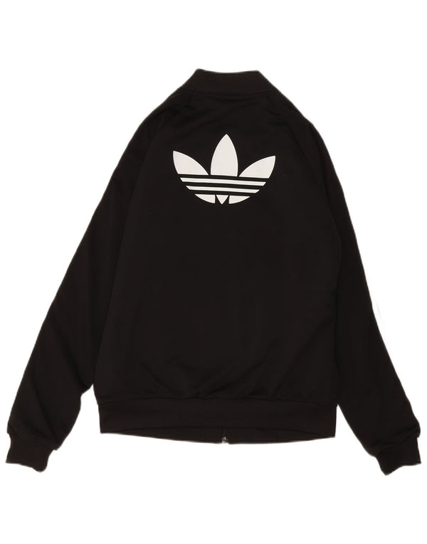 Giacca da ginnastica da donna con grafica Adidas UK 8 Small Poliestere nero