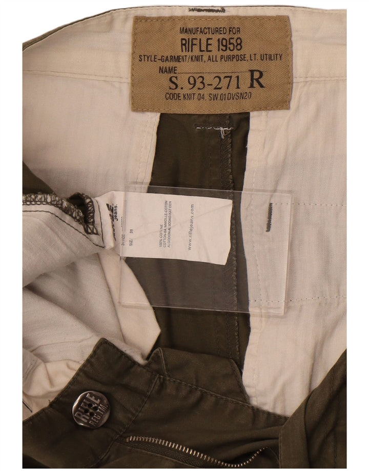 Pantaloncini chino da uomo Rifle W31 cotone kaki medio