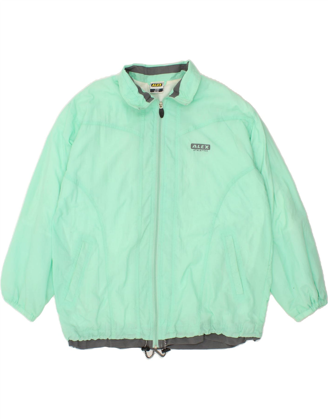 ALEX Womens Rain Jacket UK 18 XL Green Polyamide Vintage ALEX and Second-Hand ALEX from Messina Hembry 