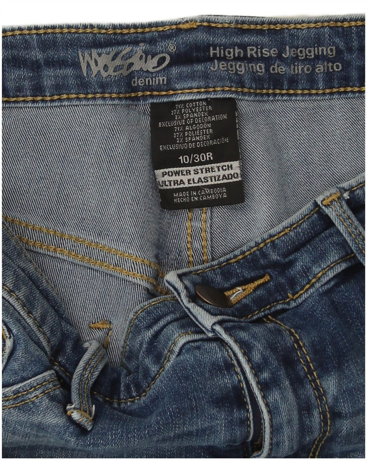 Jeans Jegging effetto invecchiato da donna Mossimo US 10 medio W30 L26 cotone blu
