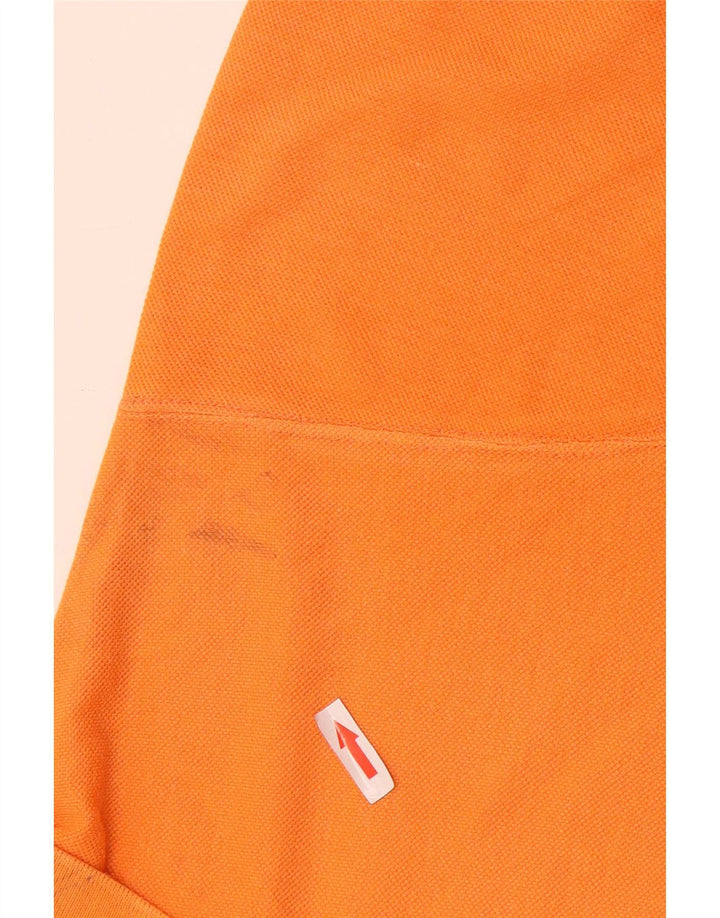 Polo da uomo Ball On in cotone arancione medio