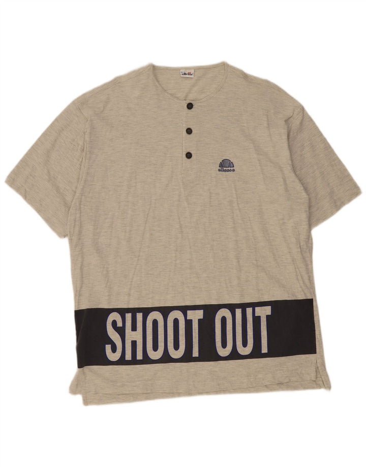 T-shirt grafica da uomo Ellesse Top XL grigio color block