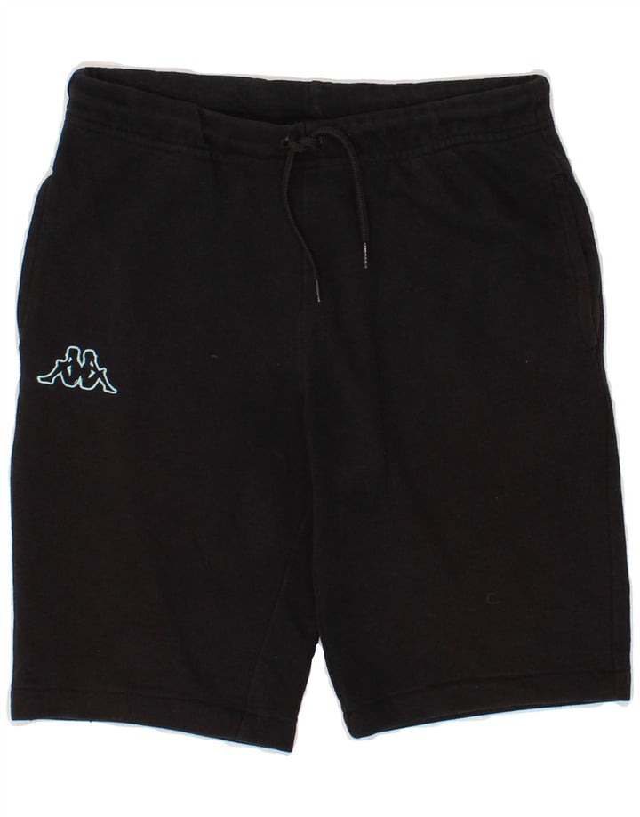 KAPPA Boys Sport Shorts 9-10 Years  Black Vintage Kappa and Second-Hand Kappa from Messina Hembry 