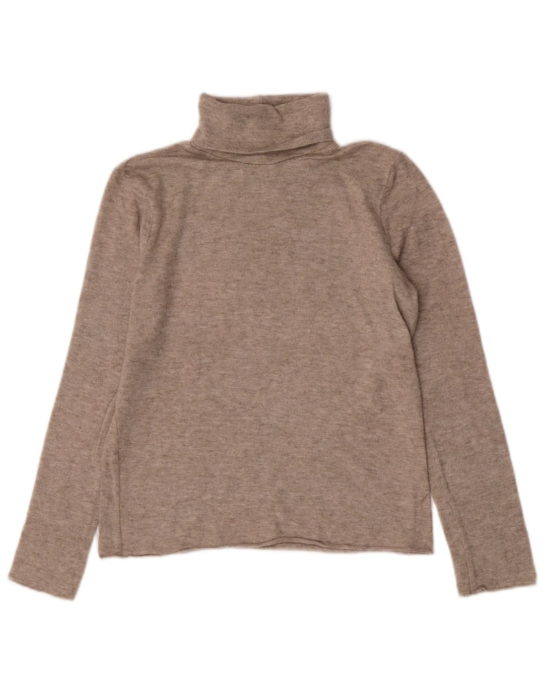 Maglione corto a collo alto da donna Zara UK 10 piccolo Beige