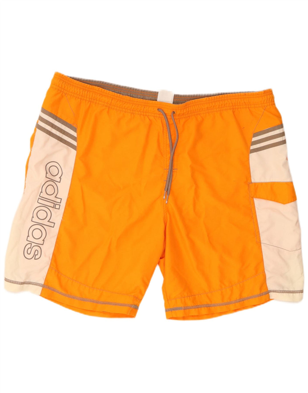 Pantaloncini da bagno grafici da uomo Adidas 2XL Arancione Colourblock in poliestere