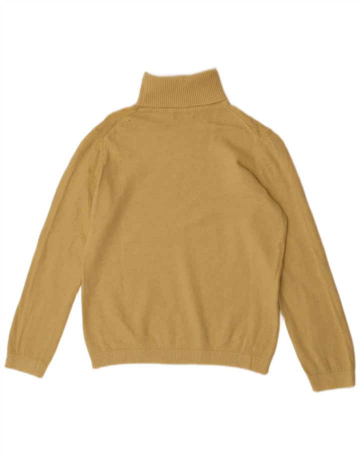 Maglione da donna a collo alto Benetton da donna UK 10 piccolo in viscosa gialla