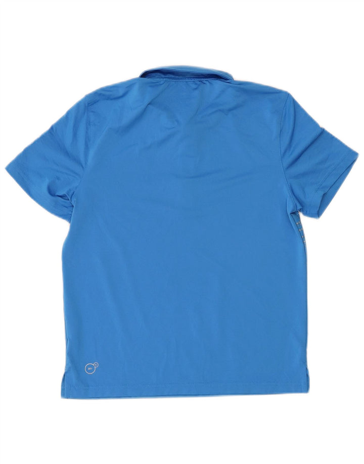 Polo PUMA da bambino 7-8 anni in poliestere geometrico blu