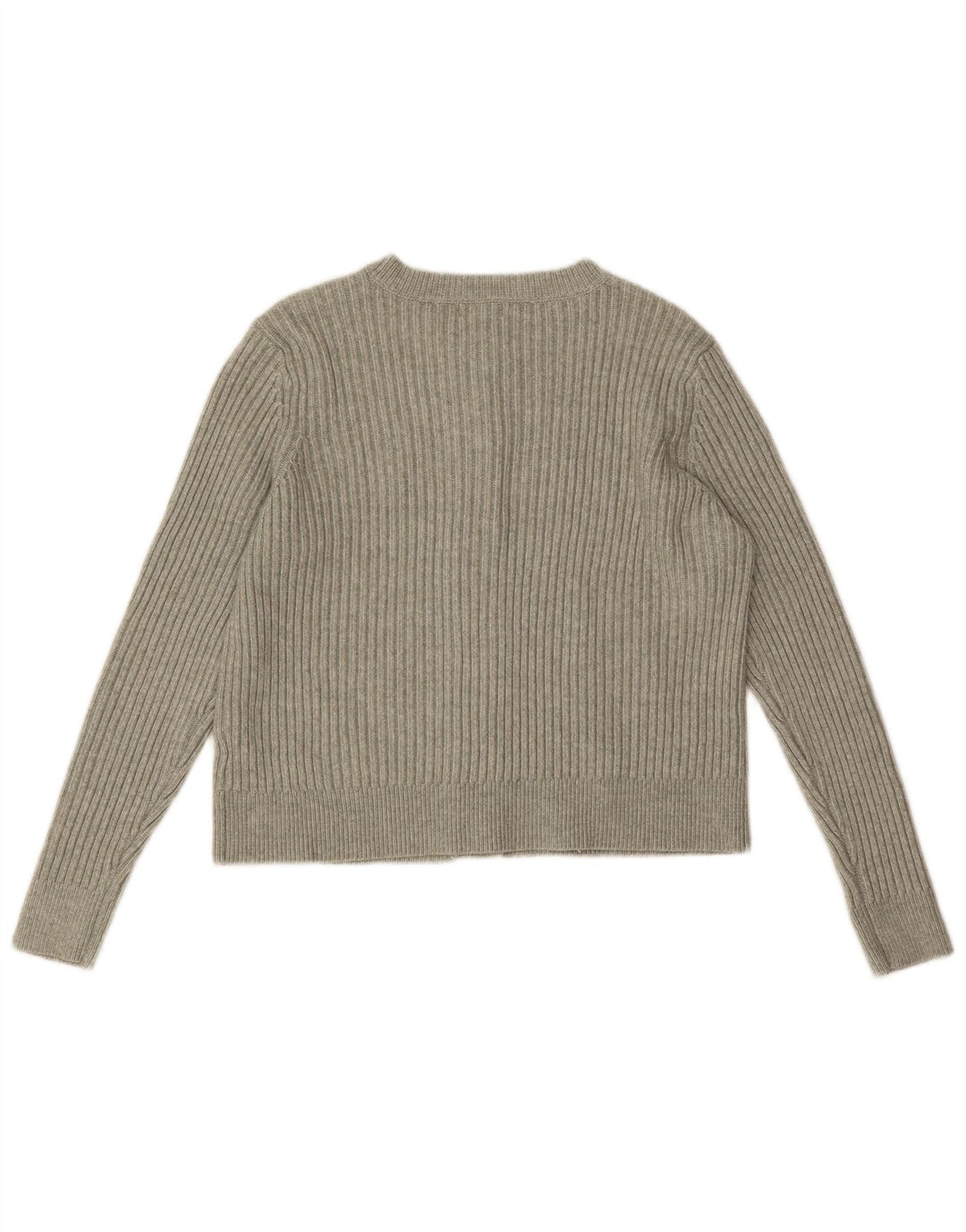 Maglione cardigan da donna Marks & Spencer UK 16 grande poliestere verde