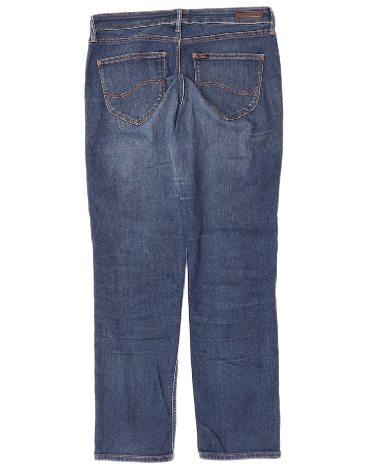 Jeans dritti Marion da donna Lee W31 L28 cotone blu