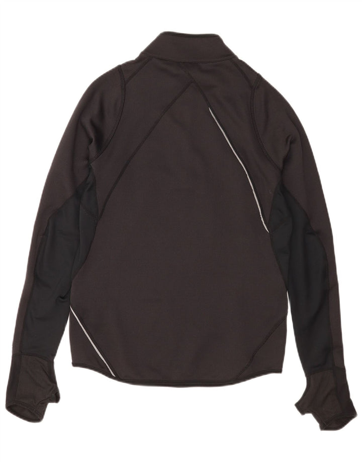 Maglia da tuta pullover con zip e collo da uomo Nike UK 36/38 Small Black Colourblock