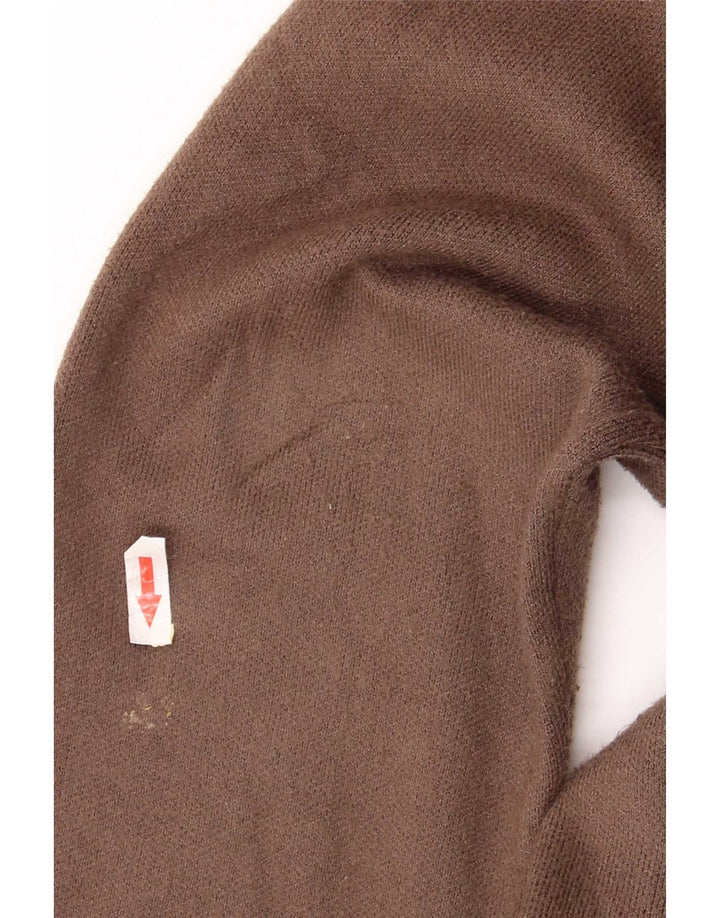 Massimo Dutti Maglia Cardigan Uomo Large in Viscosa Marrone