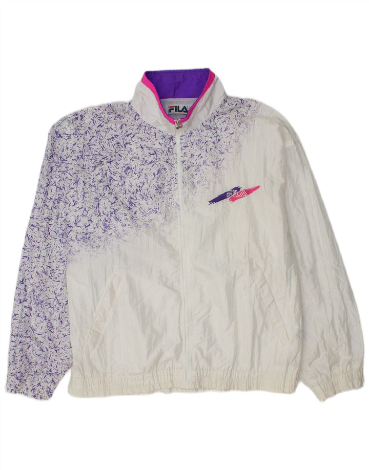 Giacca sportiva da donna Fila IT 50 XL Poliammide screziata bianca