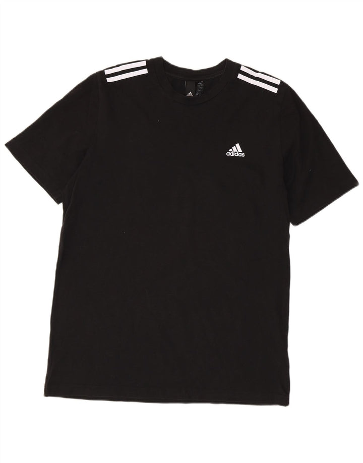 T-shirt Adidas da uomo Top Large in cotone nero