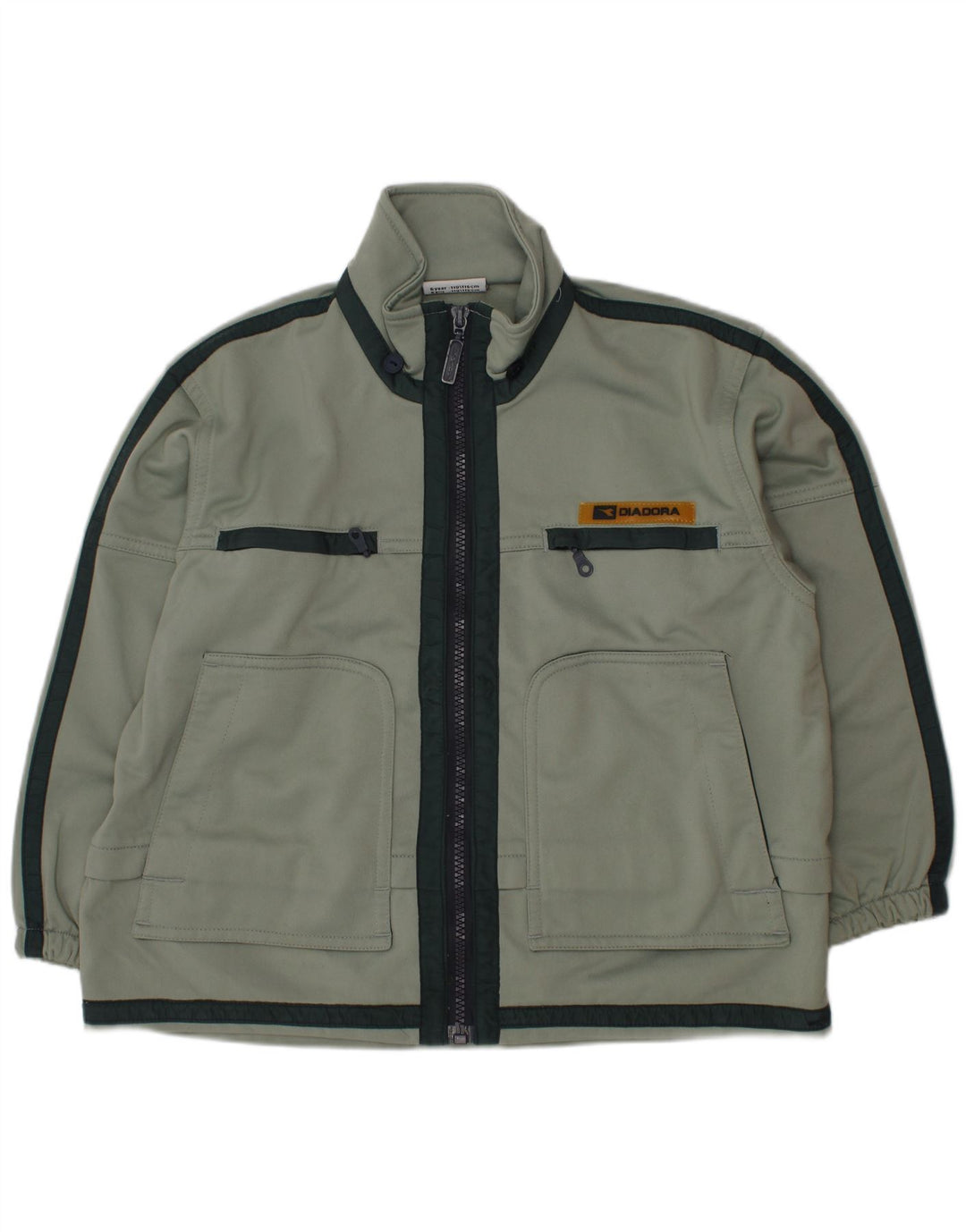 DIADORA Giacca Top Tuta Bambino 5-6 Anni Verde Colourblock Poliestere