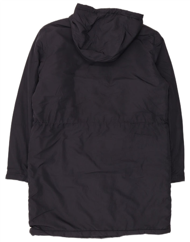 Cappotto imbottito con cappuccio da uomo Calvin Klein Jeans UK 40 grande poliestere blu navy