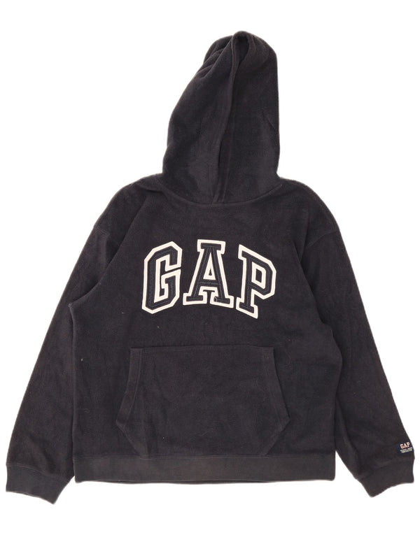 Maglione in pile con cappuccio grafico Gap per ragazzi 13-14 anni 2XL Blu navy