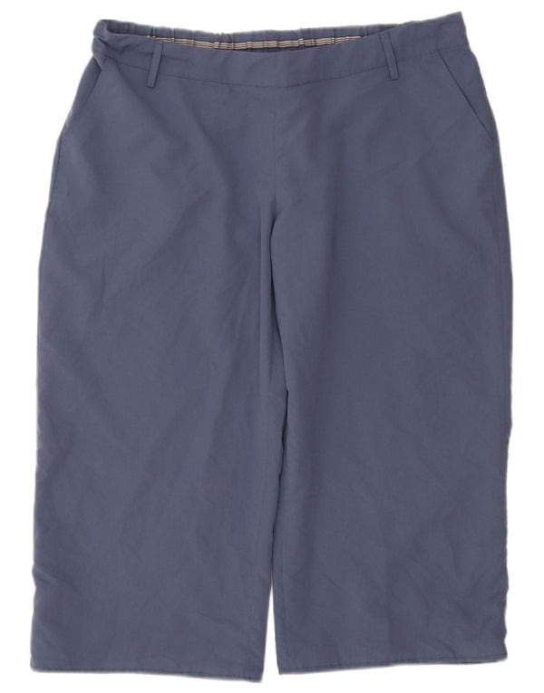 Pantaloni Capri dritti da donna Adidas UK 20 2XL W38 L21 poliestere blu