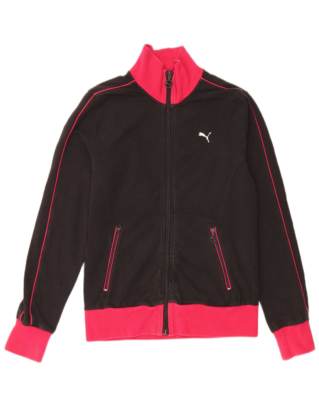 Giacca da tuta da donna PUMA UK 12 cotone color block medio nero