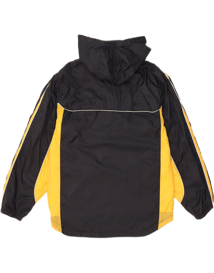STARTER Boys Hooded Windbreaker Jacket 15-16 Years XL Black Colourblock Vintage Starter and Second-Hand Starter from Messina Hembry 