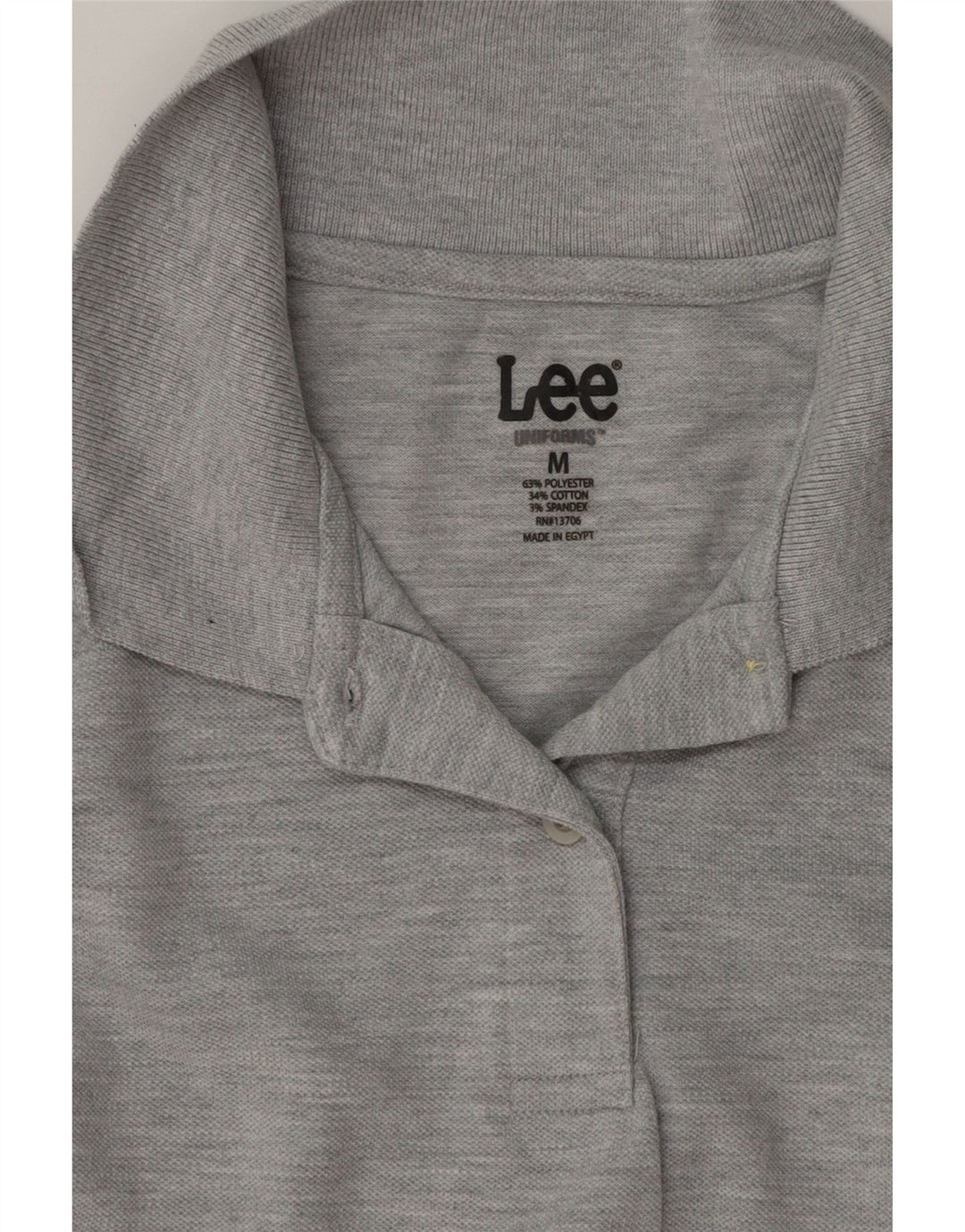 Polo da donna Lee UK 12 Cotone screziato grigio medio