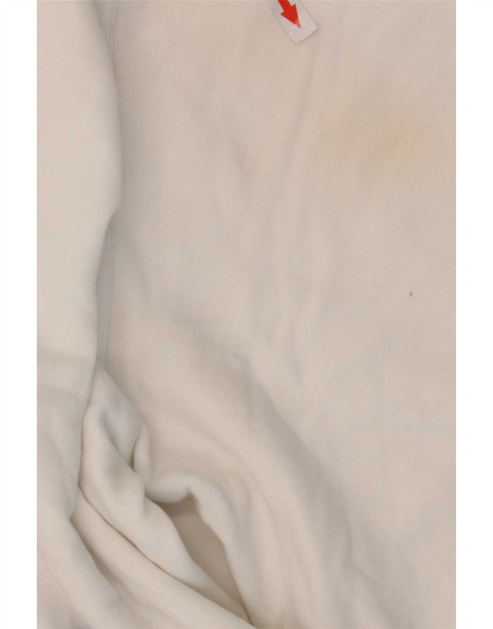 Felpa grafica Nike da uomo, maglione grande, cotone bianco