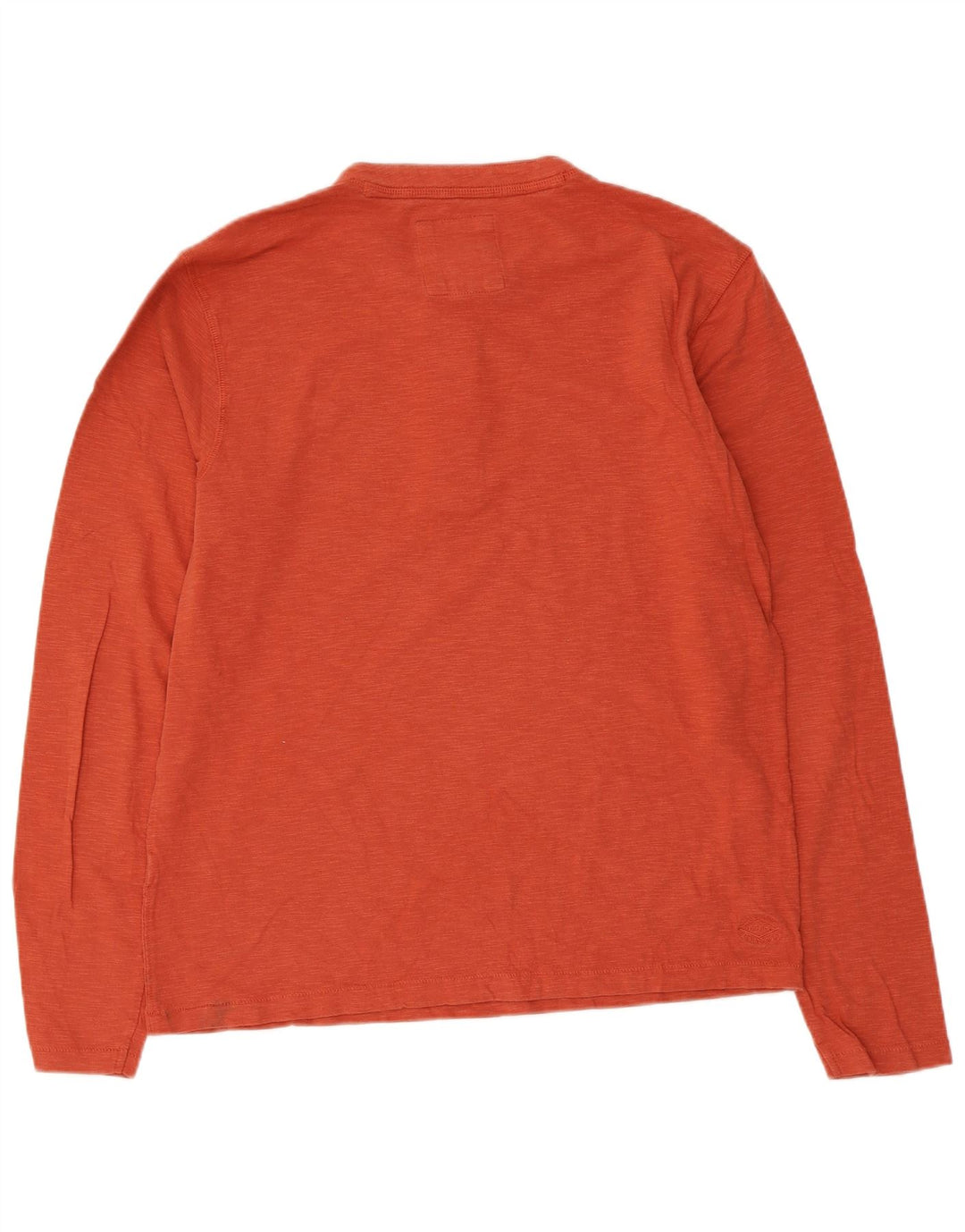 Fat Face Top da uomo a maniche lunghe arancione medio screziato