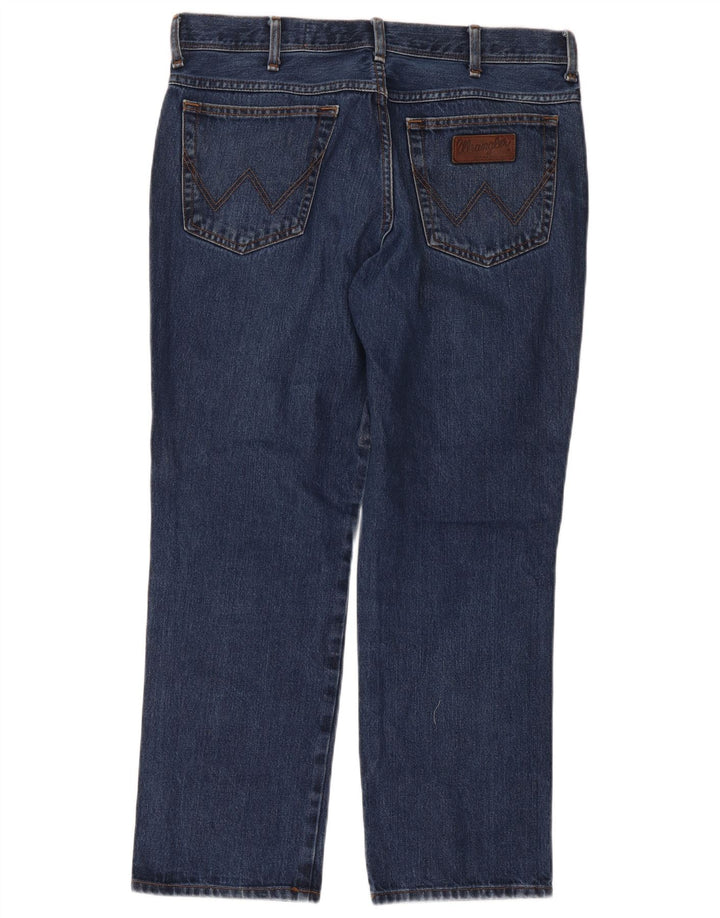 Jeans dritti da uomo Wrangler Texas W38 L30 cotone blu