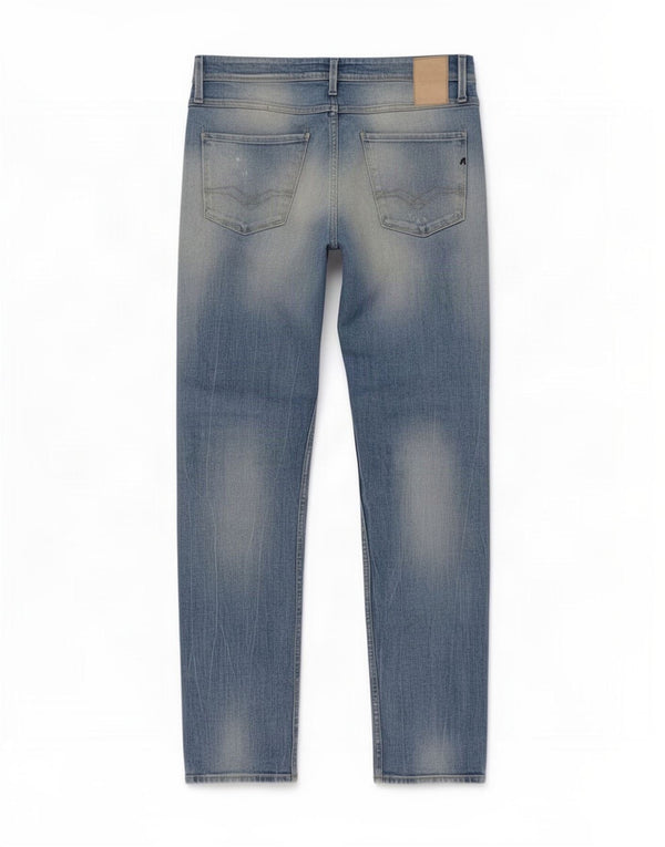Replay Jeans slim invecchiati Anbass da donna W29 L32 in cotone blu