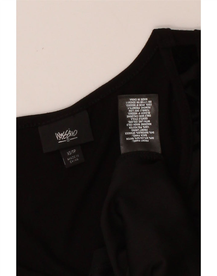 MOSSIMO Womens Vest Top UK 6 XS Black Paisley Nylon Vintage Mossimo and Second-Hand Mossimo from Messina Hembry 