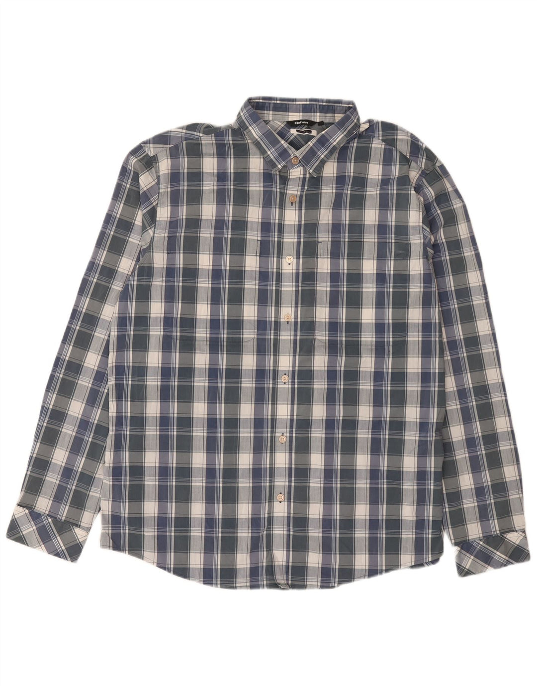 Camicia da uomo Rohan XL in poliestere a quadri blu
