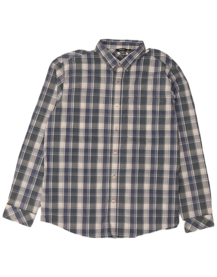 Camicia da uomo Rohan XL in poliestere a quadri blu