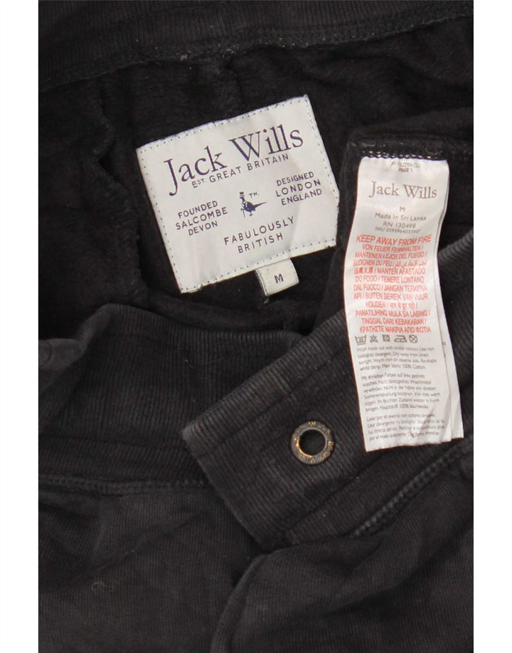 Pantaloni da tuta con grafica da uomo Jack Wills Joggers cotone medio nero