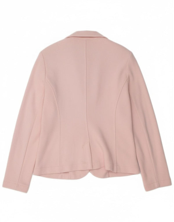 Giacca blazer da donna a 2 bottoni Whistles UK 16 grande cotone rosa