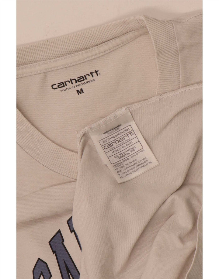 T-shirt grafica da uomo Carhartt Top in cotone bianco medio