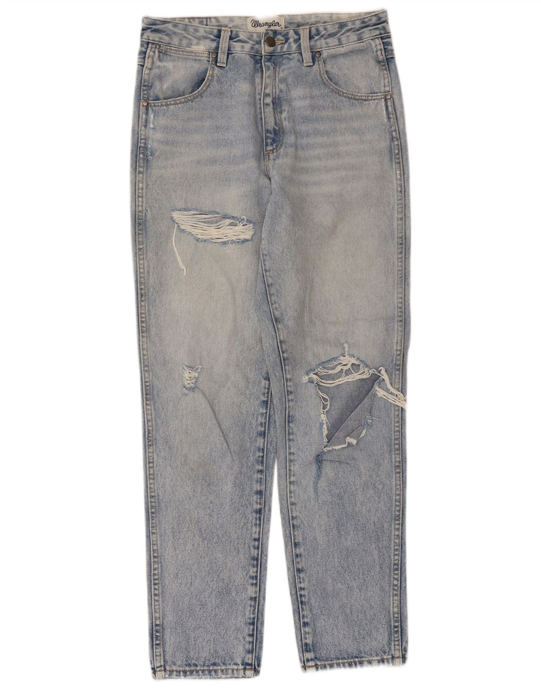 Jeans Wrangler da donna Drew affusolati effetto consumato US 9 medio W28 L28 blu