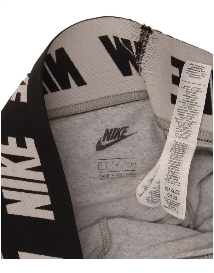 Leggings grafici da donna Nike UK 10 piccolo cotone grigio