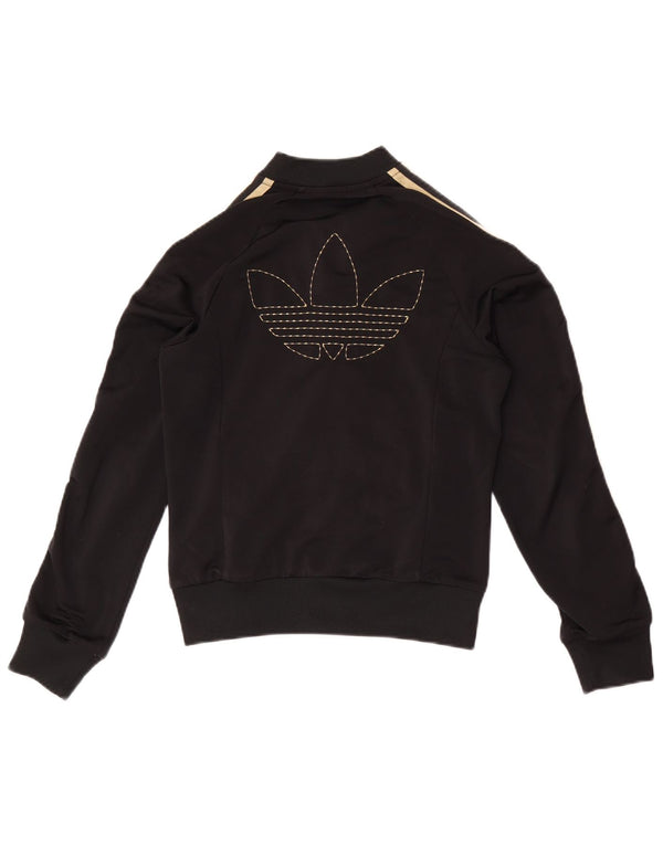 Giacca da ginnastica grafica da donna Adidas EU 34 XS poliestere nero