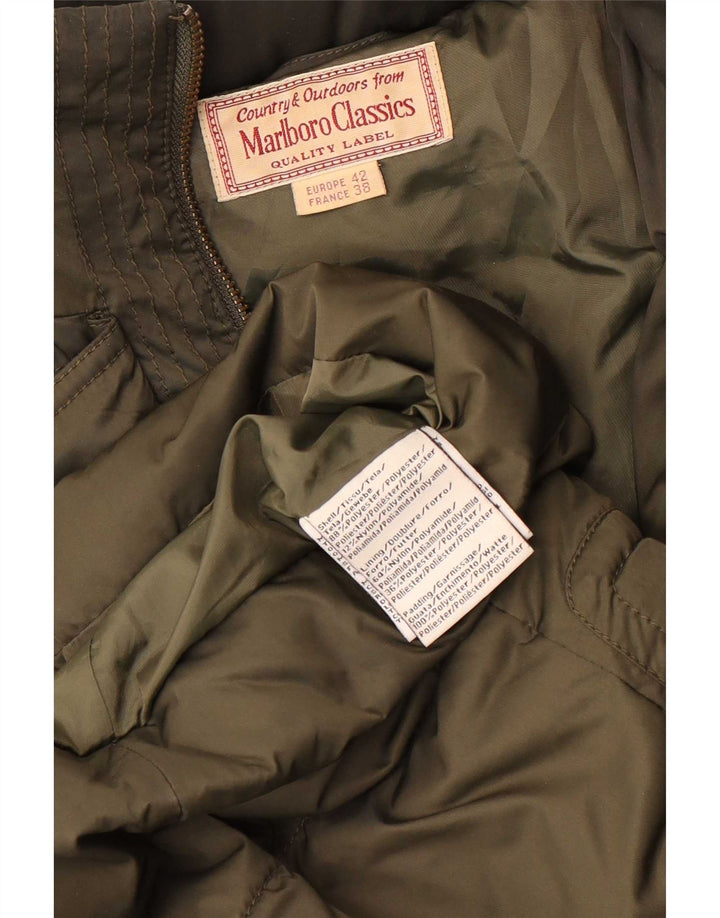 Cappotto imbottito con cappuccio da donna Marlboro Classics EU 38 poliestere medio kaki